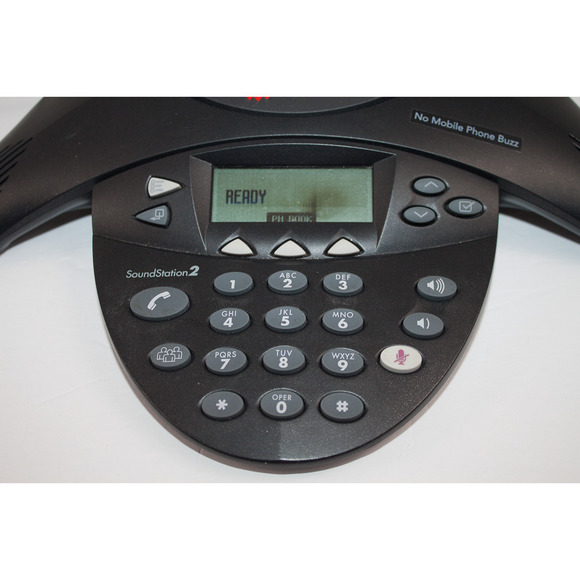Polycom SoundStation 2 Conference Phone 2201-16200-601 With Plug - Picture 6 of 9